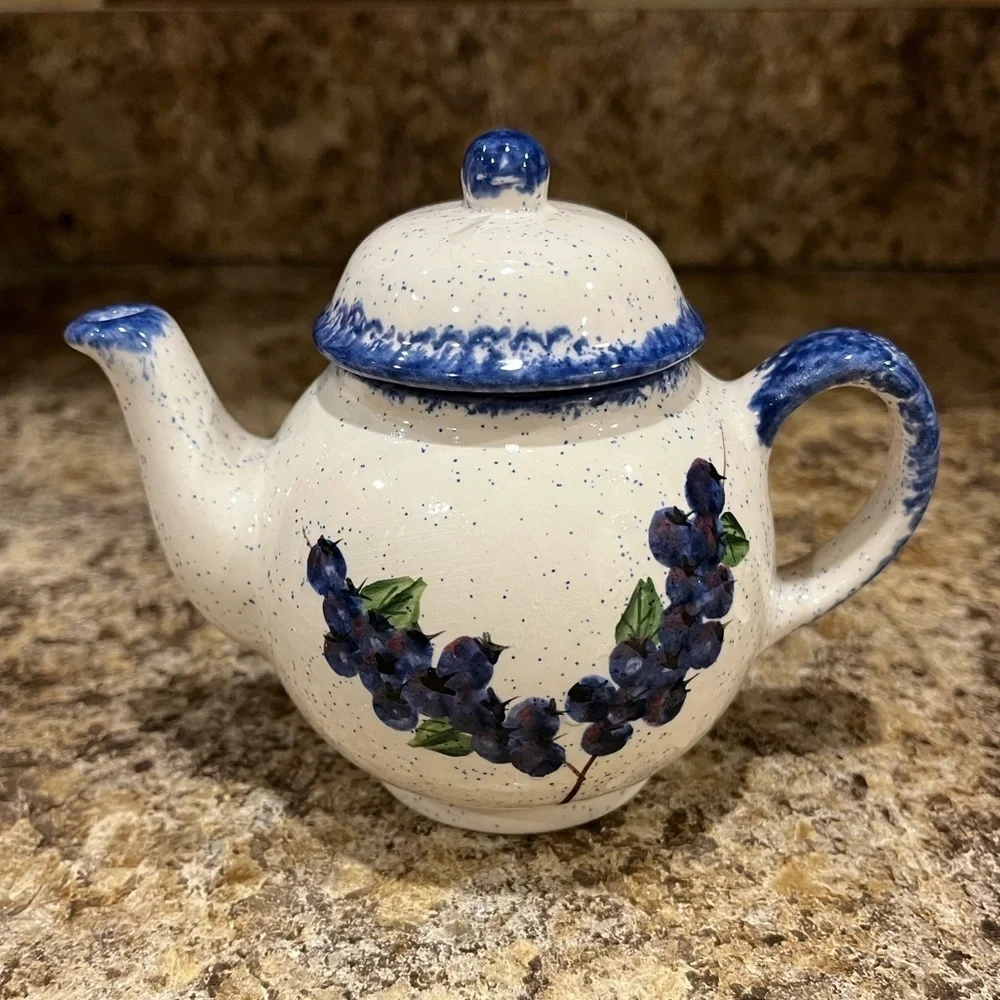 Mini Blueberry Individual Teapot Made in Maine